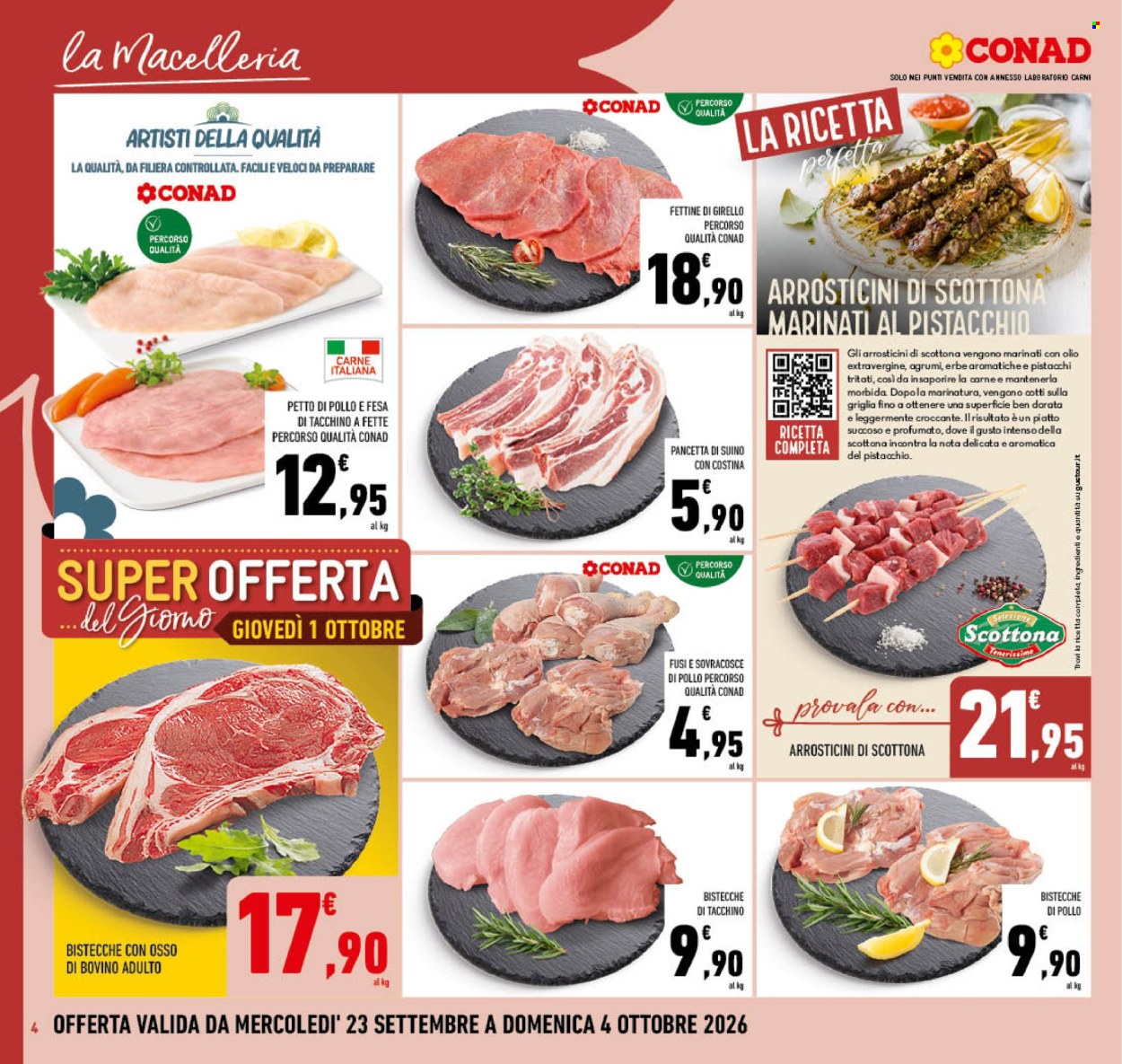 Volantino Conad - 23/9/2026 - 4/10/2026. Pagina 4