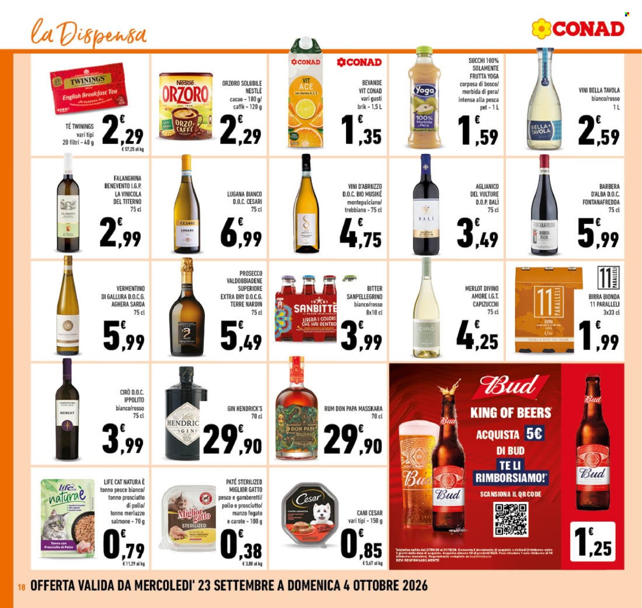 Volantino Conad - 23/9/2026 - 4/10/2026. Pagina 18