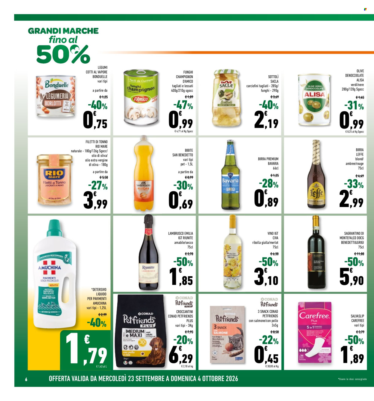 Volantino Conad - 23/9/2026 - 4/10/2026. Pagina 6
