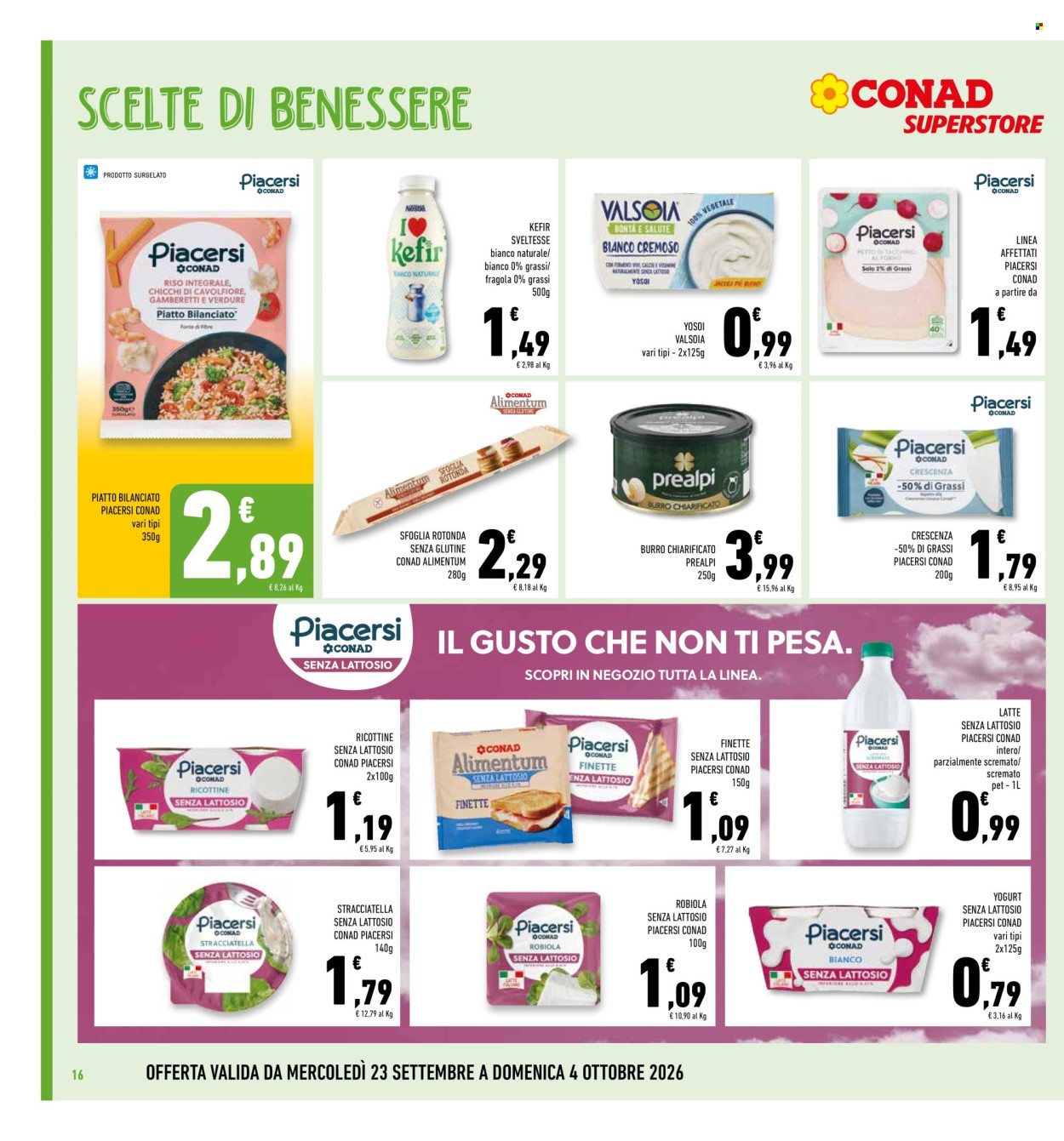 Volantino Conad - 23/9/2026 - 4/10/2026. Pagina 16