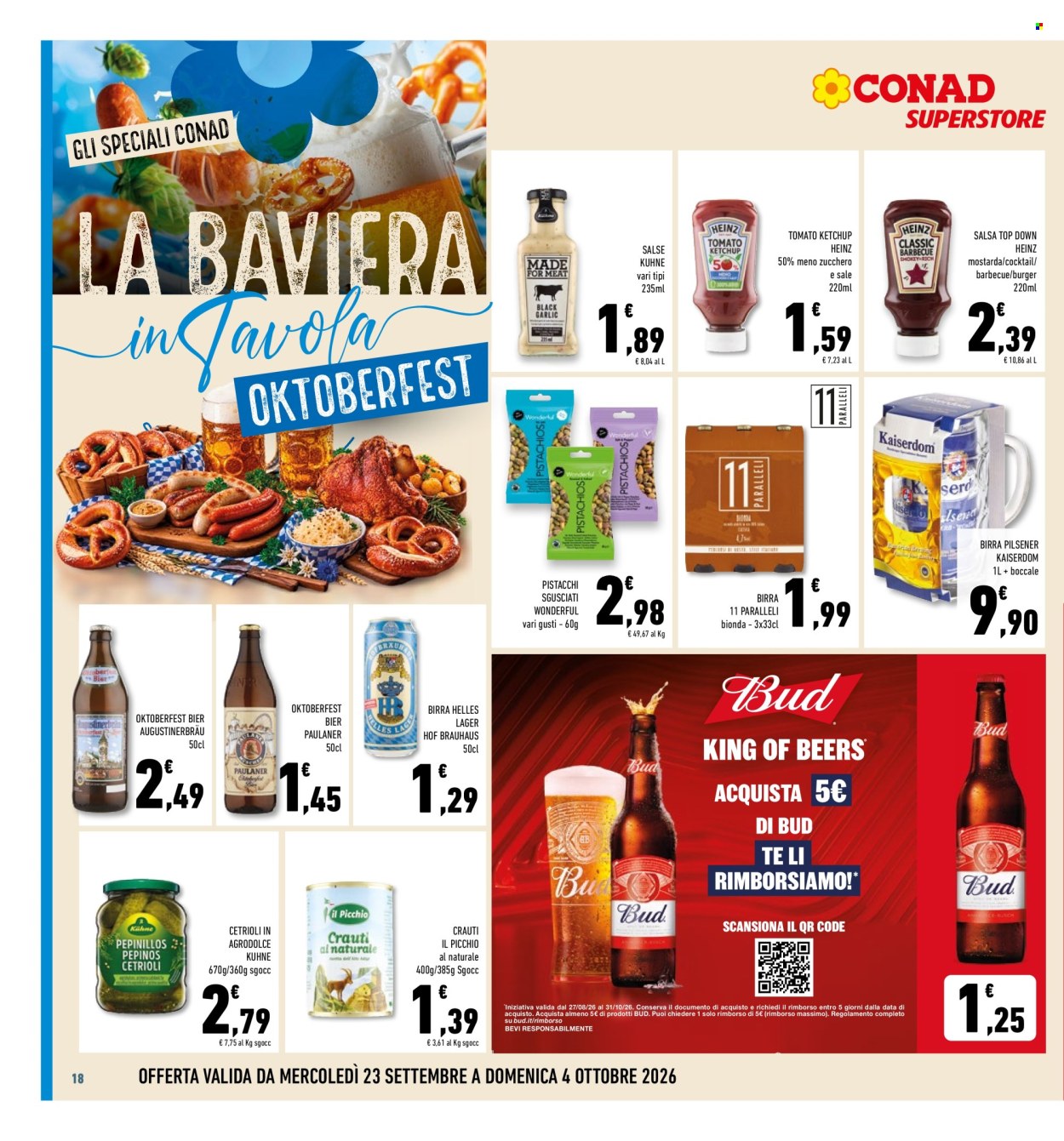 Volantino Conad - 23/9/2026 - 4/10/2026. Pagina 18