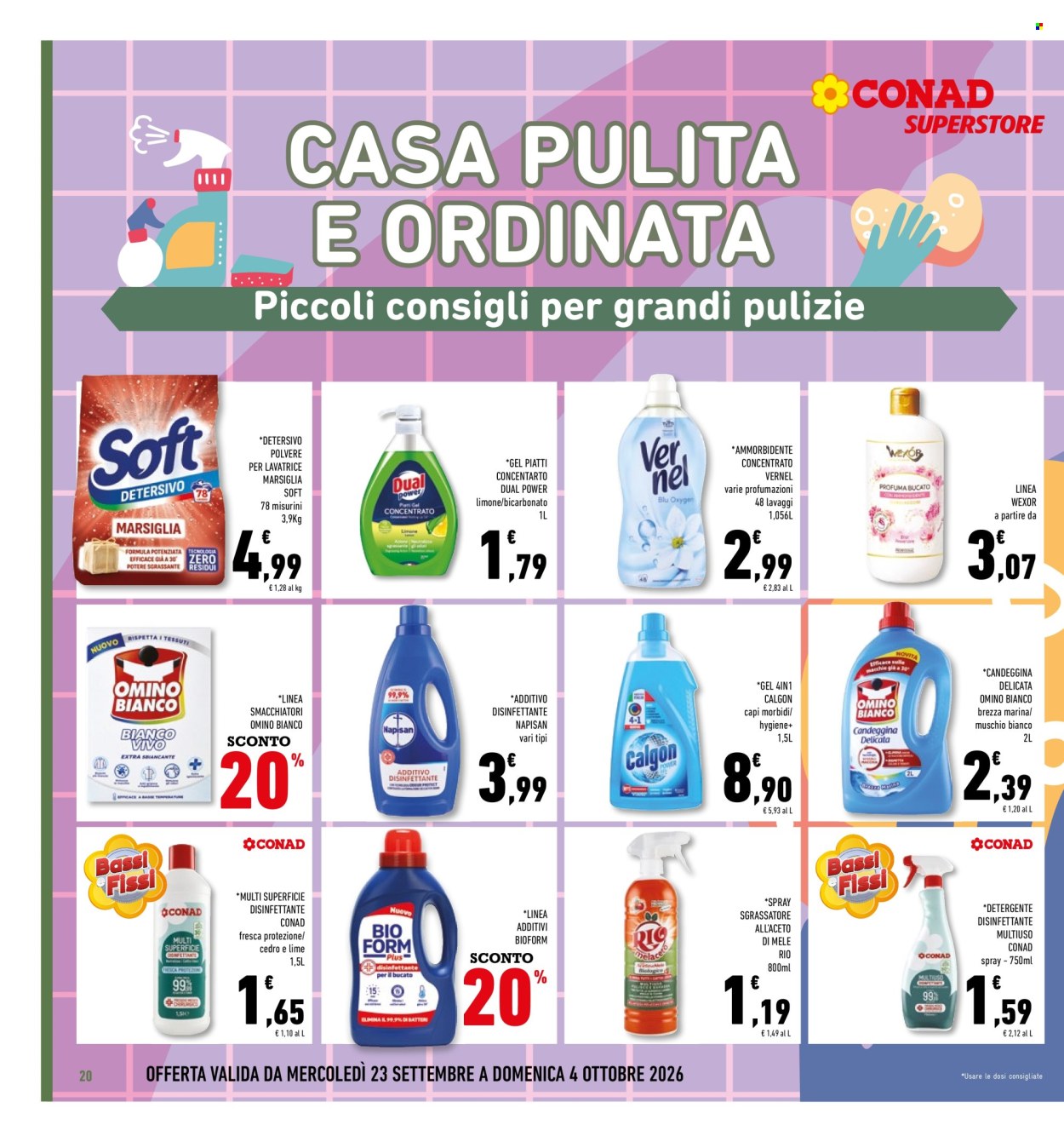 Volantino Conad - 23/9/2026 - 4/10/2026. Pagina 20