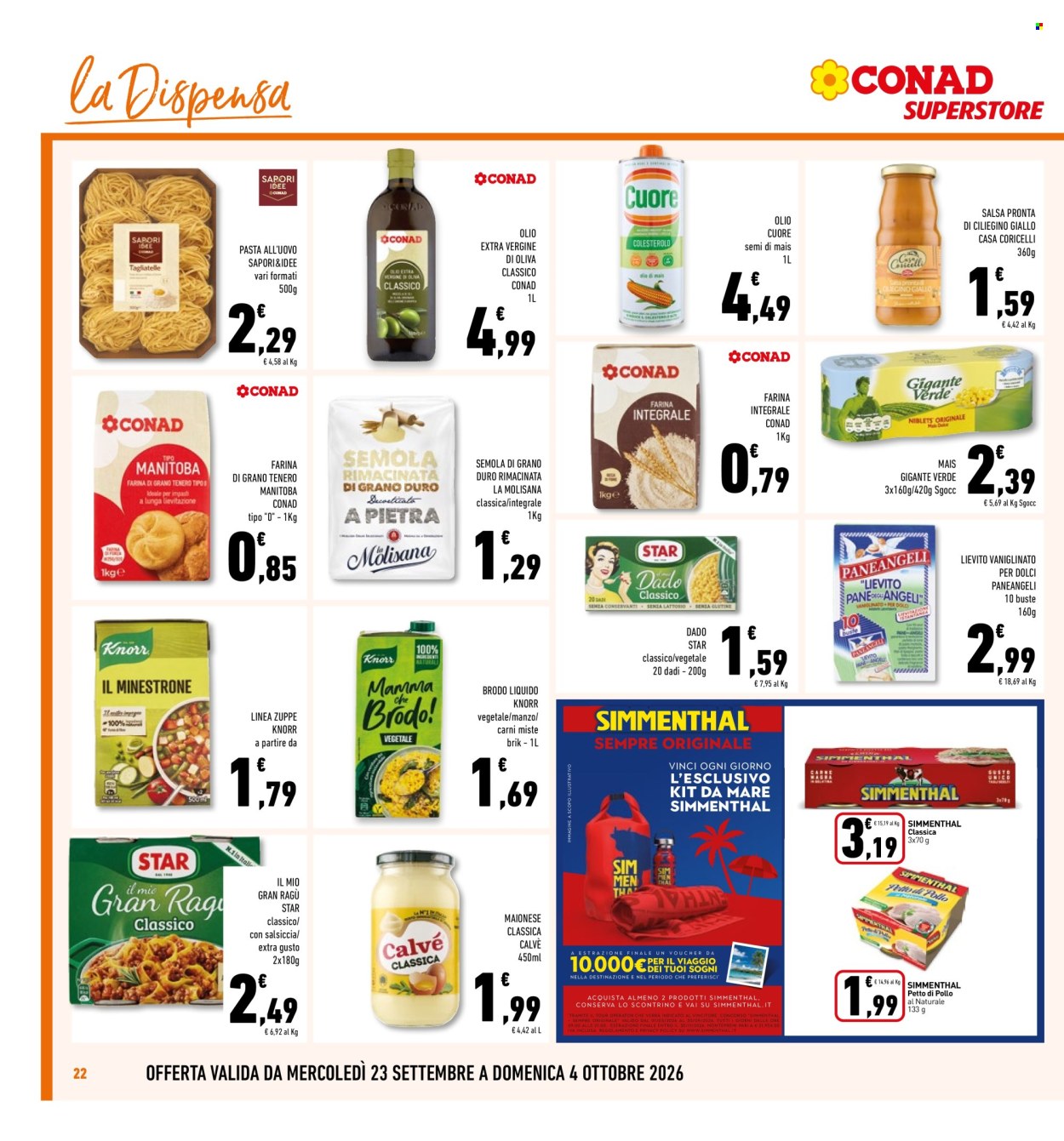 Volantino Conad - 23/9/2026 - 4/10/2026. Pagina 22