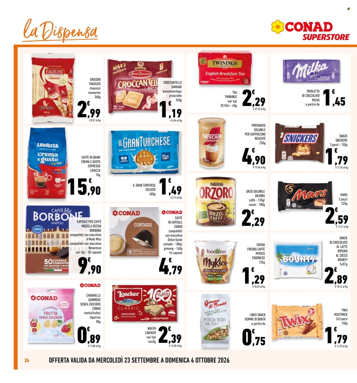 Volantino Conad - 23/9/2026 - 4/10/2026. Pagina 24