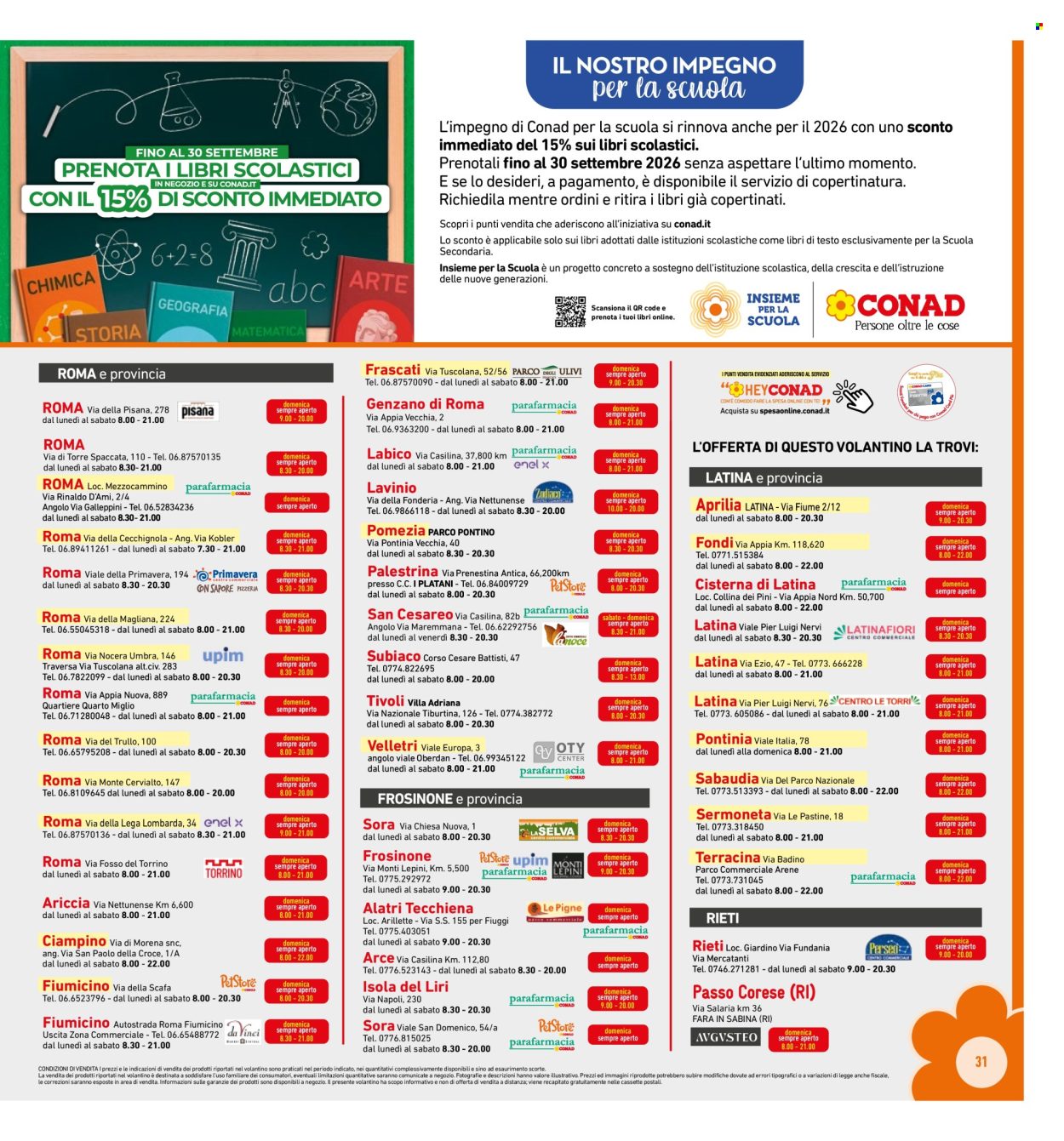 Volantino Conad - 23/9/2026 - 4/10/2026. Pagina 31