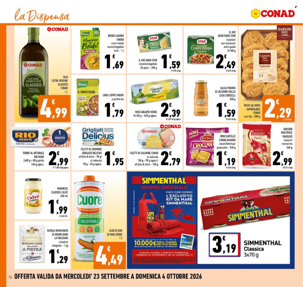 Volantino Conad - 23/9/2026 - 4/10/2026. Pagina 16