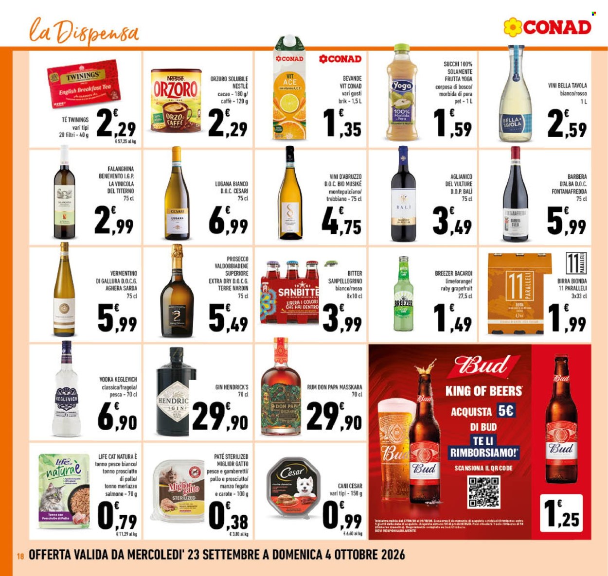 Volantino Conad - 23/9/2026 - 4/10/2026. Pagina 18