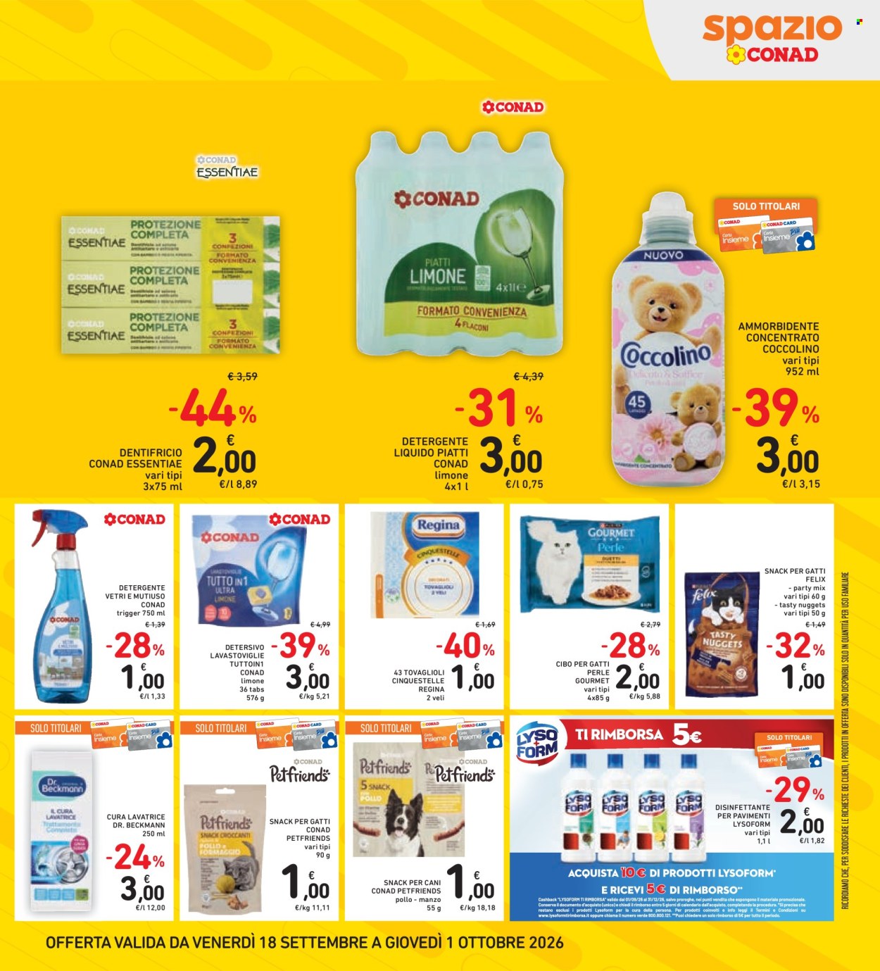 Volantino Spazio Conad - 18/9/2026 - 1/10/2026. Pagina 19