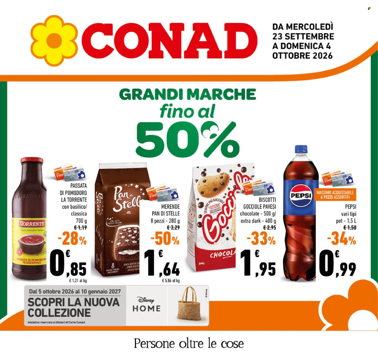 Volantino Conad - 23/9/2026 - 4/10/2026. Pagina 1
