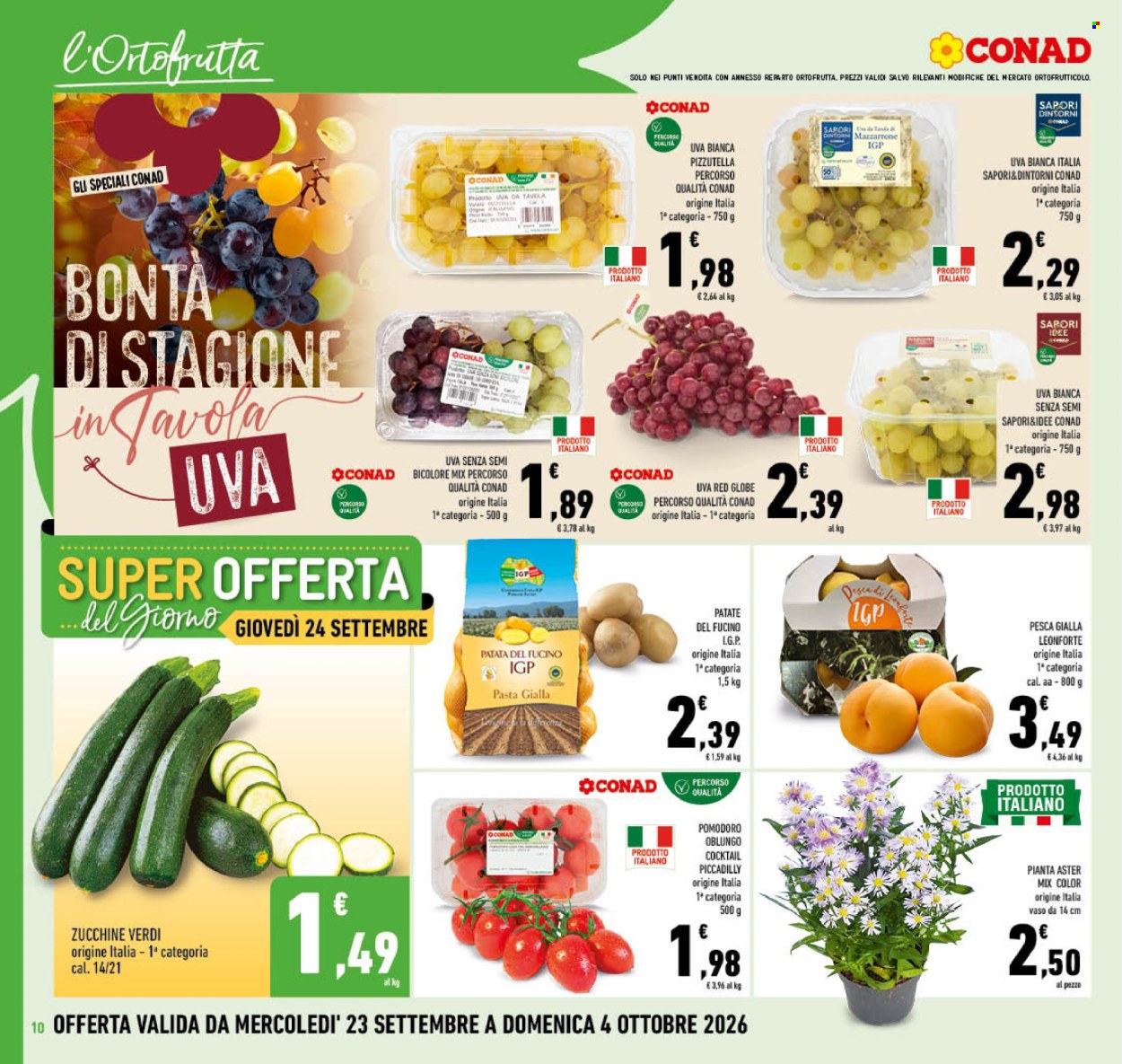 Volantino Conad - 23/9/2026 - 4/10/2026. Pagina 10