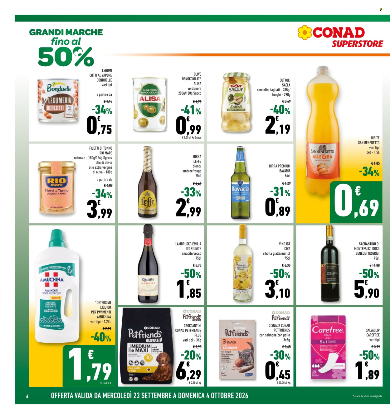 Volantino Conad - 23/9/2026 - 4/10/2026. Pagina 6