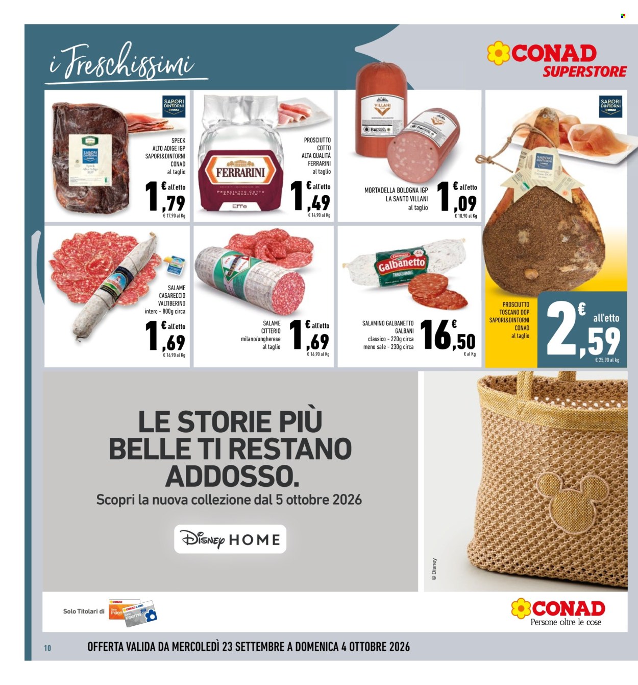 Volantino Conad - 23/9/2026 - 4/10/2026. Pagina 10