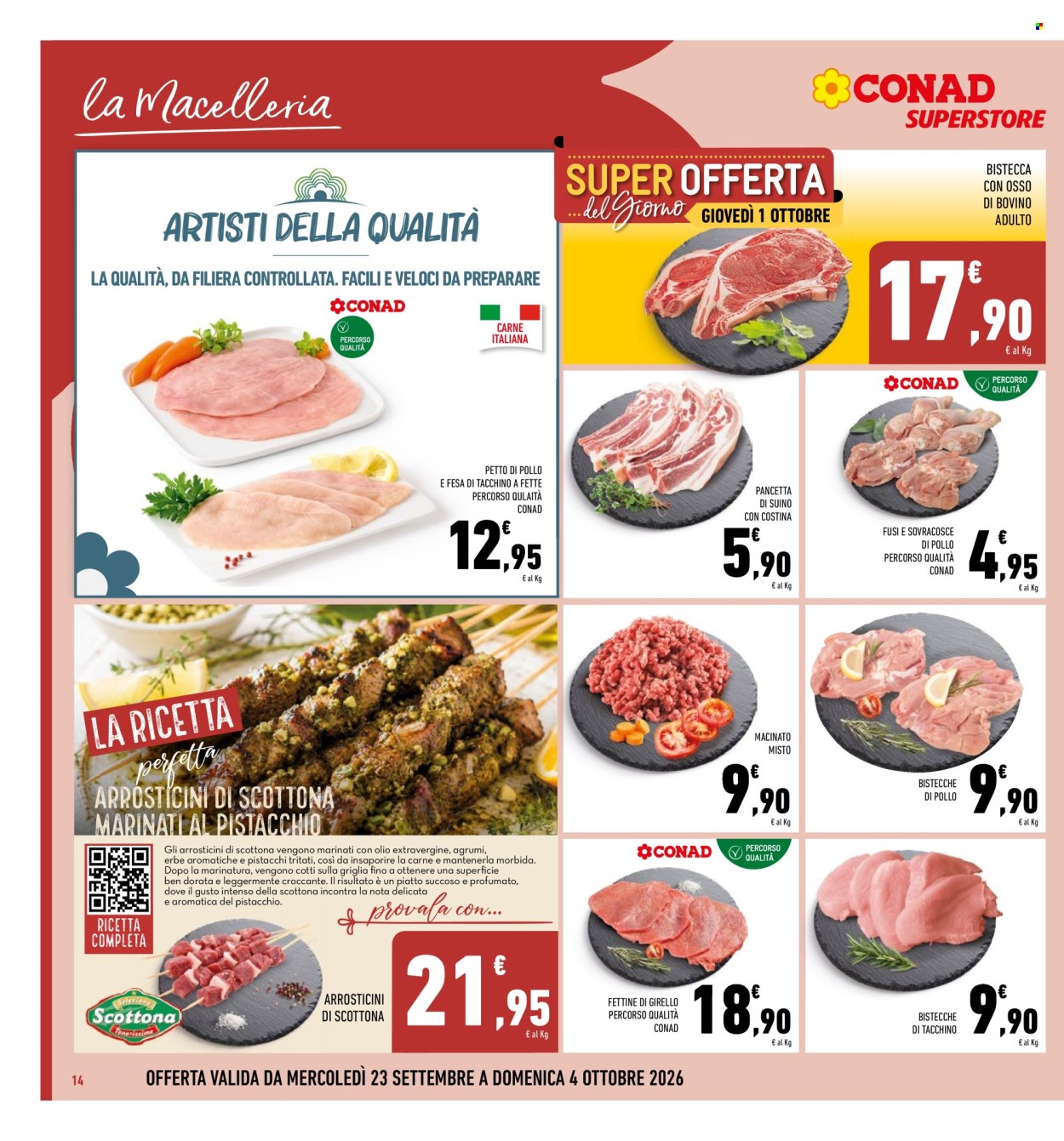 Volantino Conad - 23/9/2026 - 4/10/2026. Pagina 14