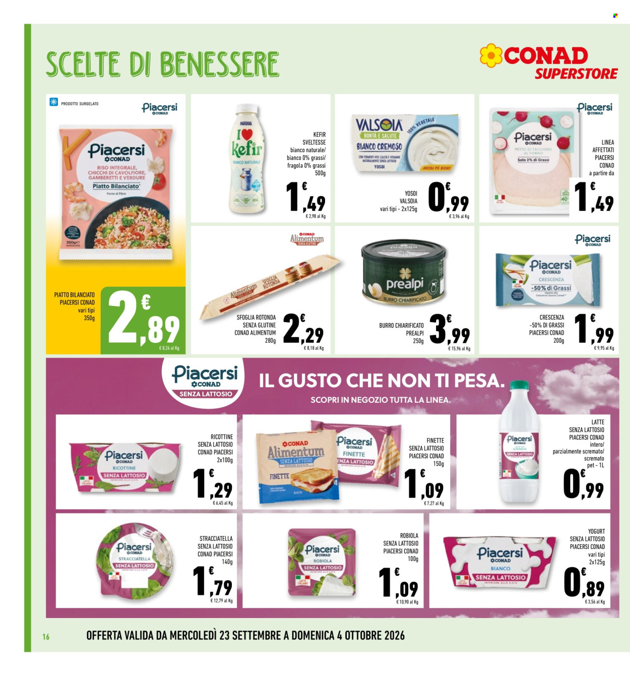 Volantino Conad - 23/9/2026 - 4/10/2026. Pagina 16