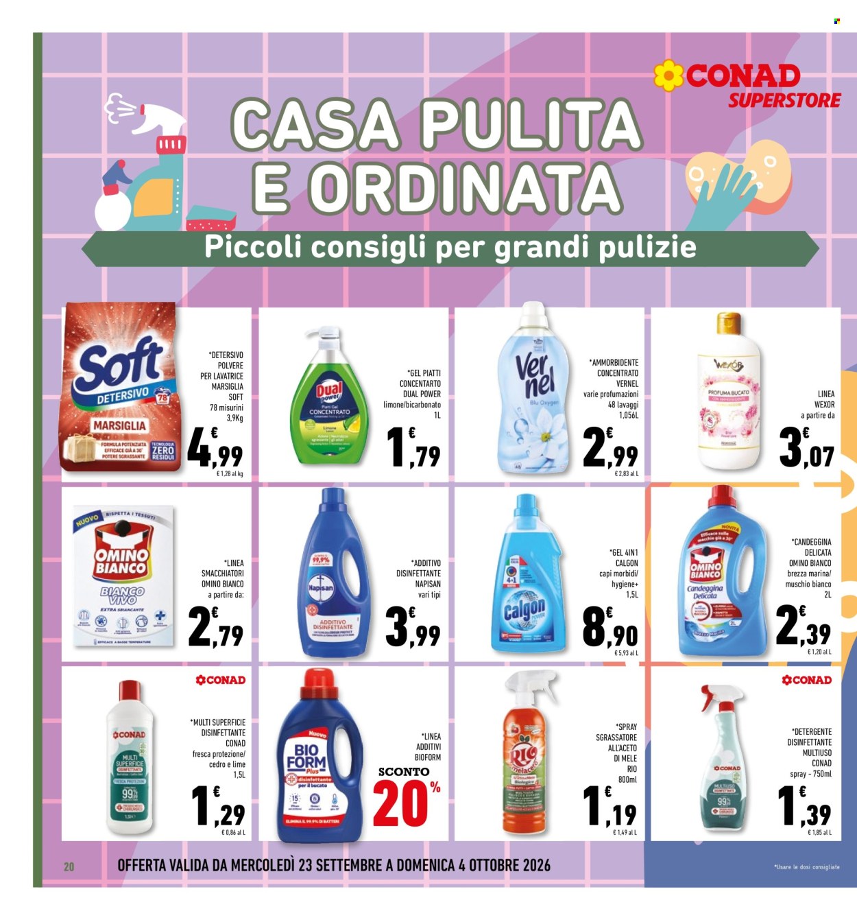 Volantino Conad - 23/9/2026 - 4/10/2026. Pagina 20