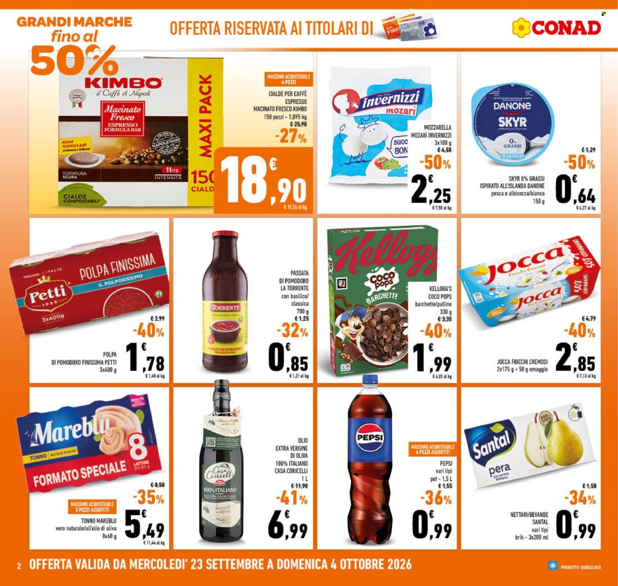 Volantino Conad - 23/9/2026 - 4/10/2026. Pagina 2