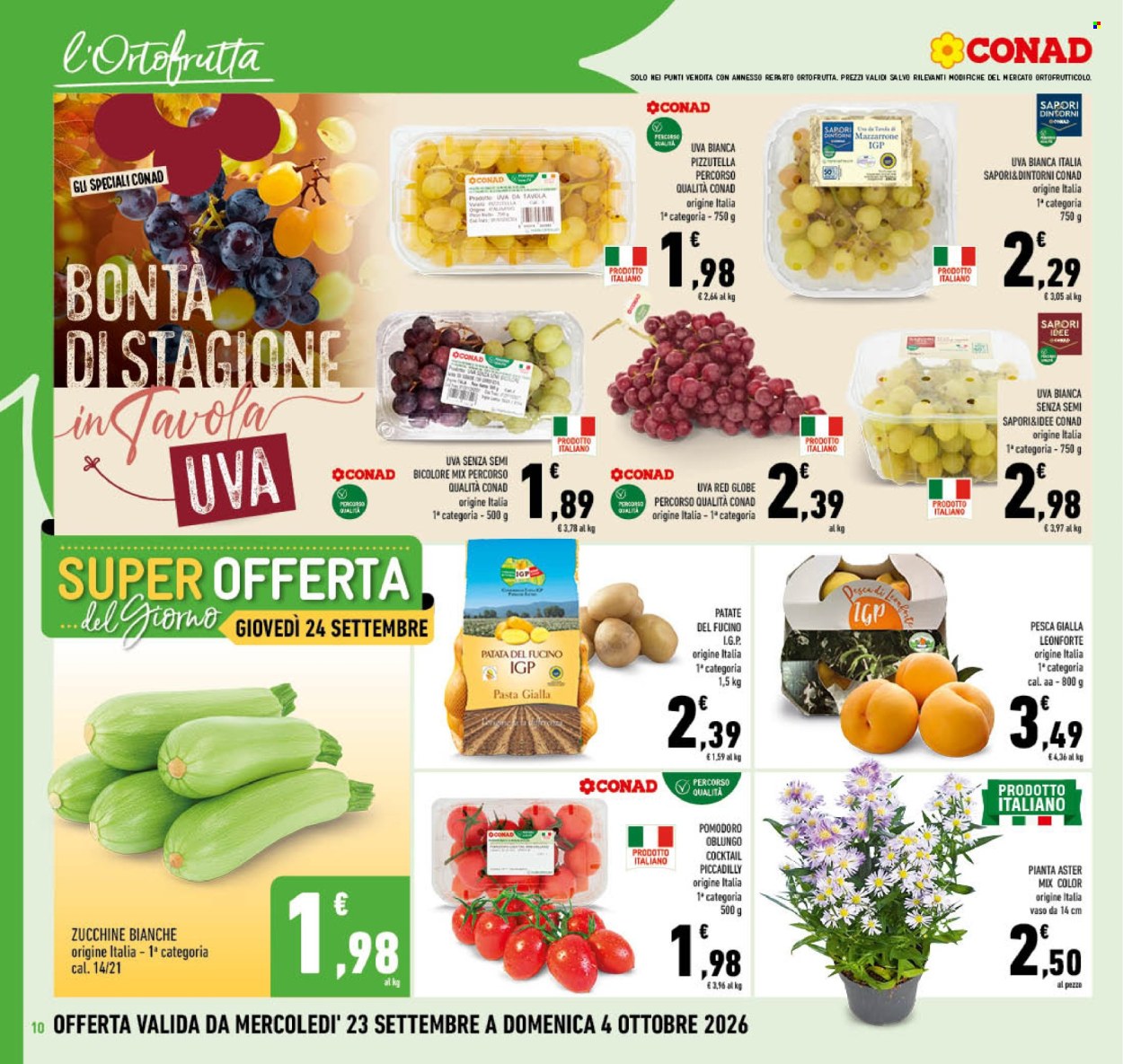 Volantino Conad - 23/9/2026 - 4/10/2026. Pagina 10