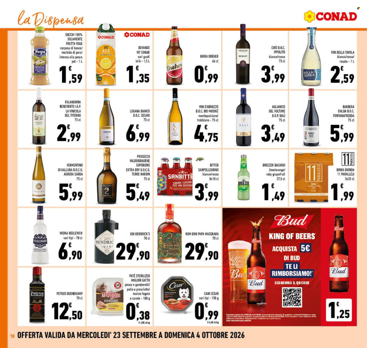 Volantino Conad - 23/9/2026 - 4/10/2026. Pagina 18