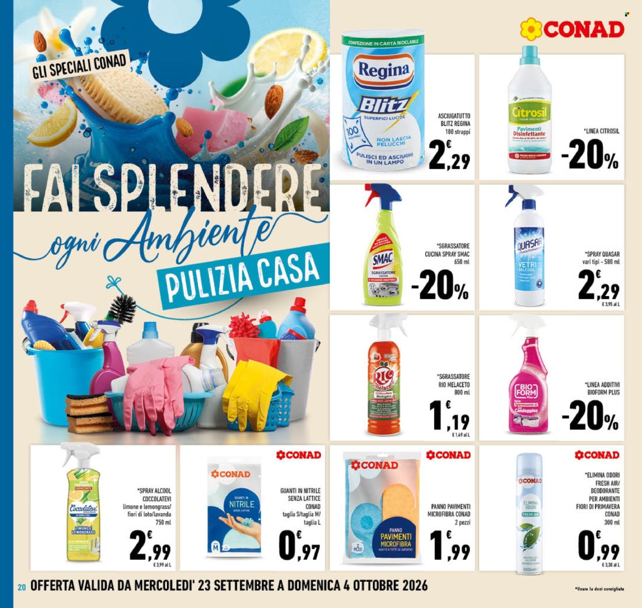 Volantino Conad - 23/9/2026 - 4/10/2026. Pagina 20