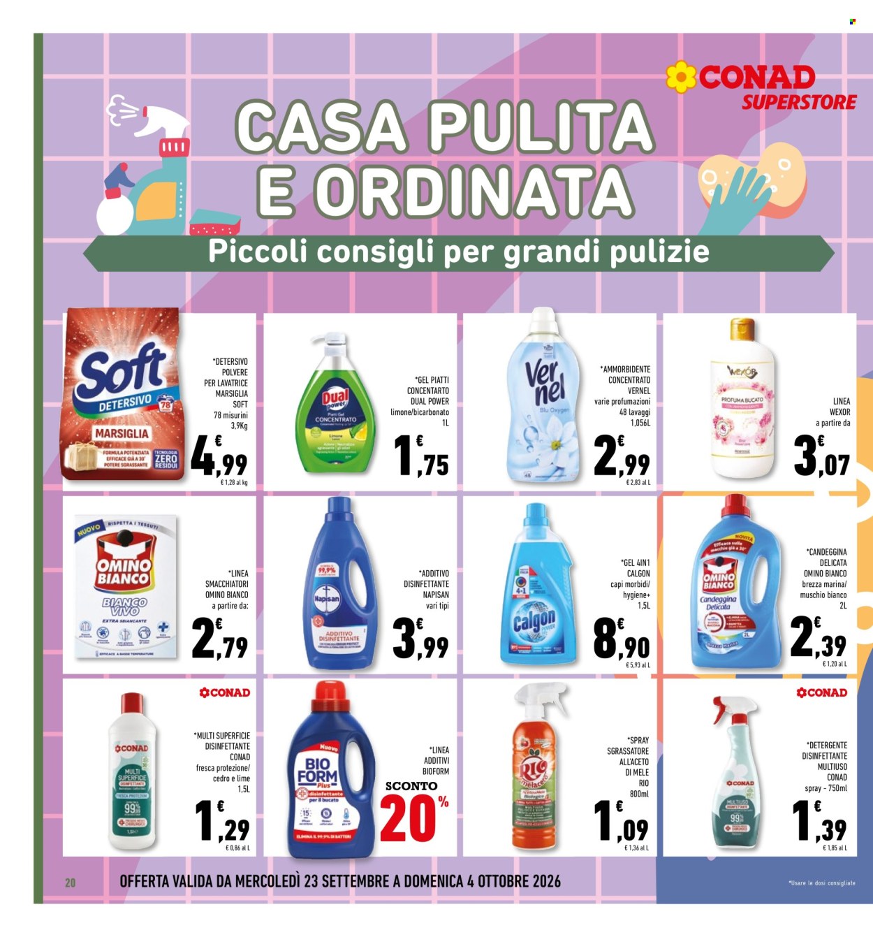 Volantino Conad - 23/9/2026 - 4/10/2026. Pagina 20