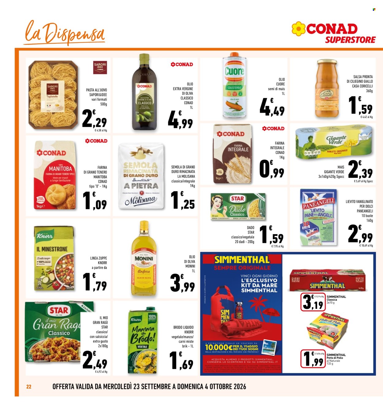 Volantino Conad - 23/9/2026 - 4/10/2026. Pagina 22