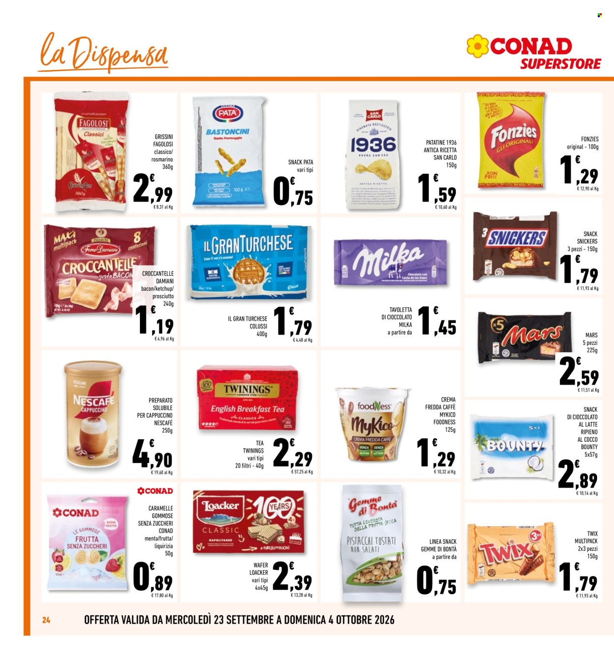 Volantino Conad - 23/9/2026 - 4/10/2026. Pagina 24