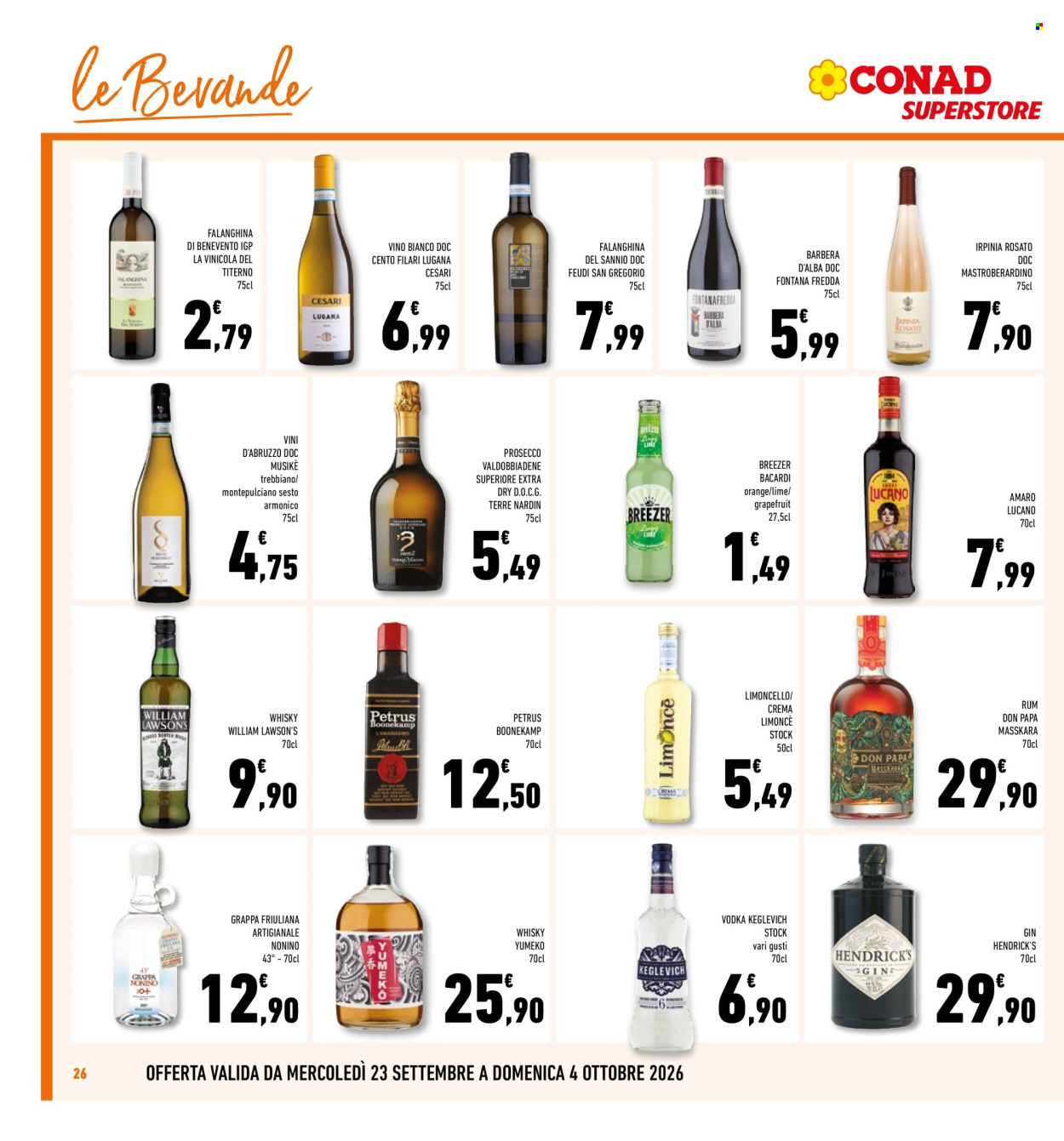 Volantino Conad - 23/9/2026 - 4/10/2026. Pagina 26