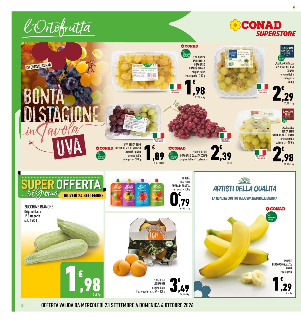 Volantino Conad Superstore - 23/9/2026 - 4/10/2026. Pagina 12