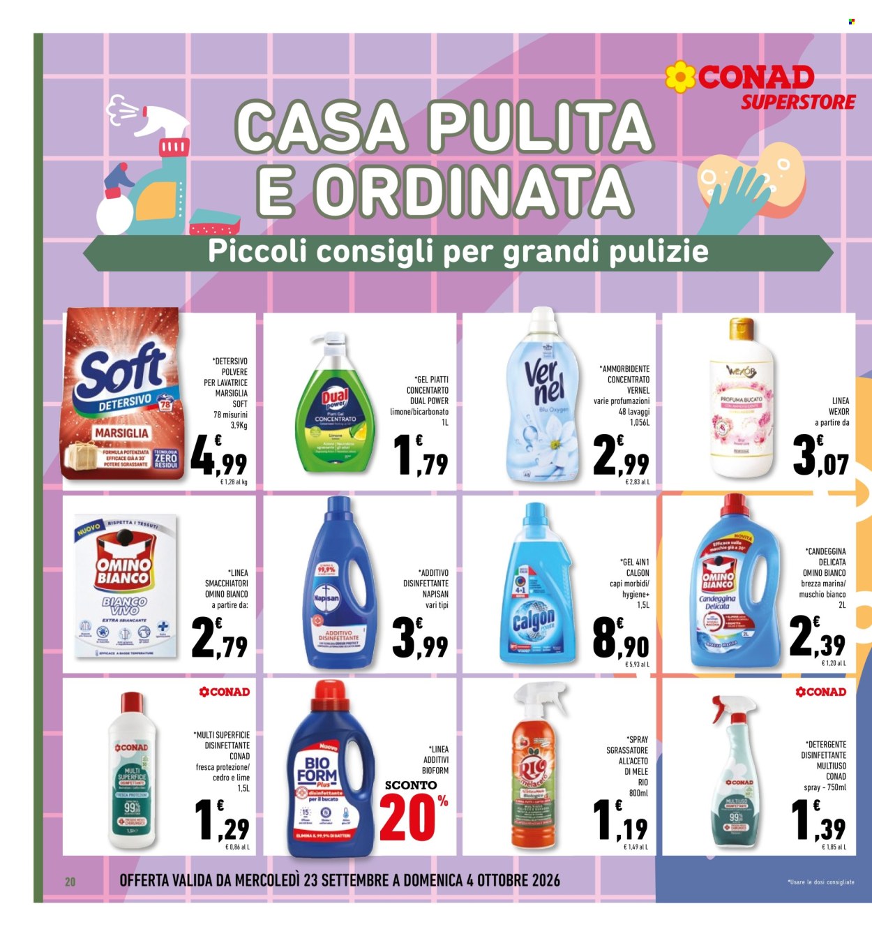 Volantino Conad Superstore - 23/9/2026 - 4/10/2026. Pagina 20