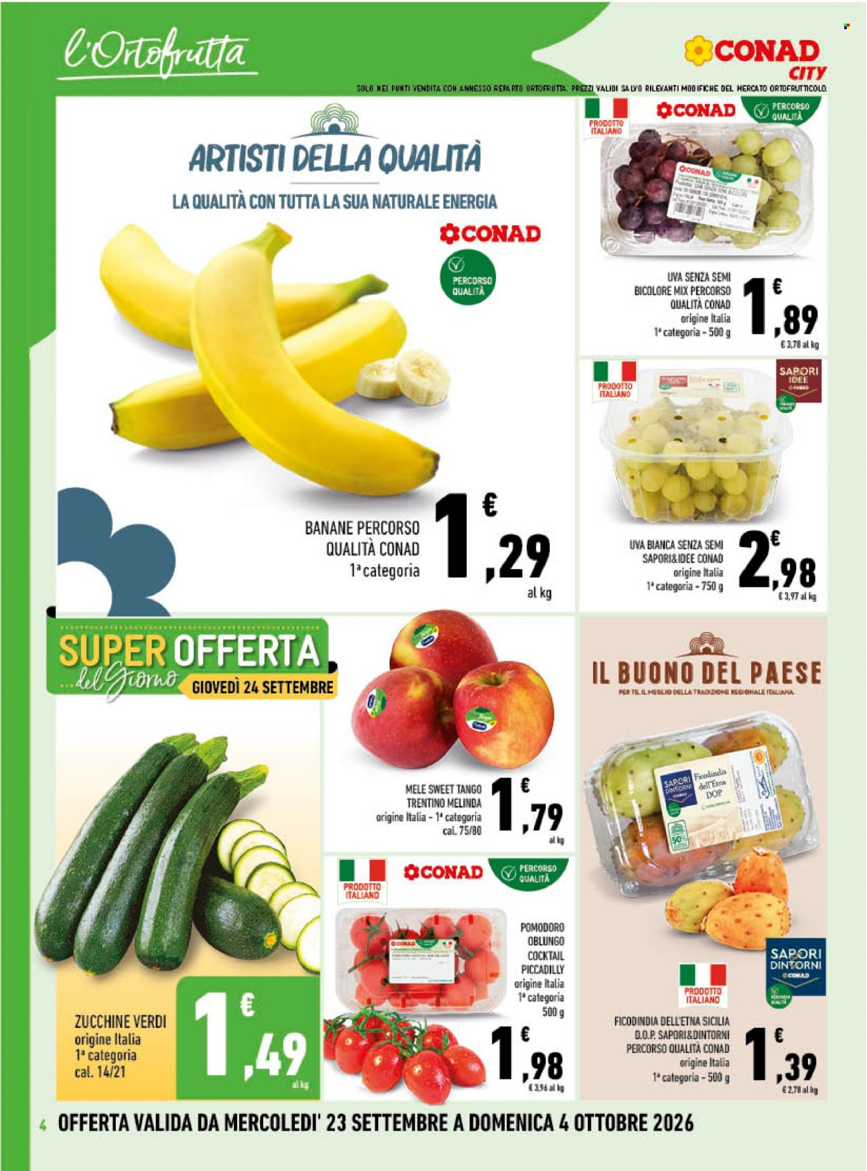 Volantino Conad - 23/9/2026 - 4/10/2026. Pagina 4