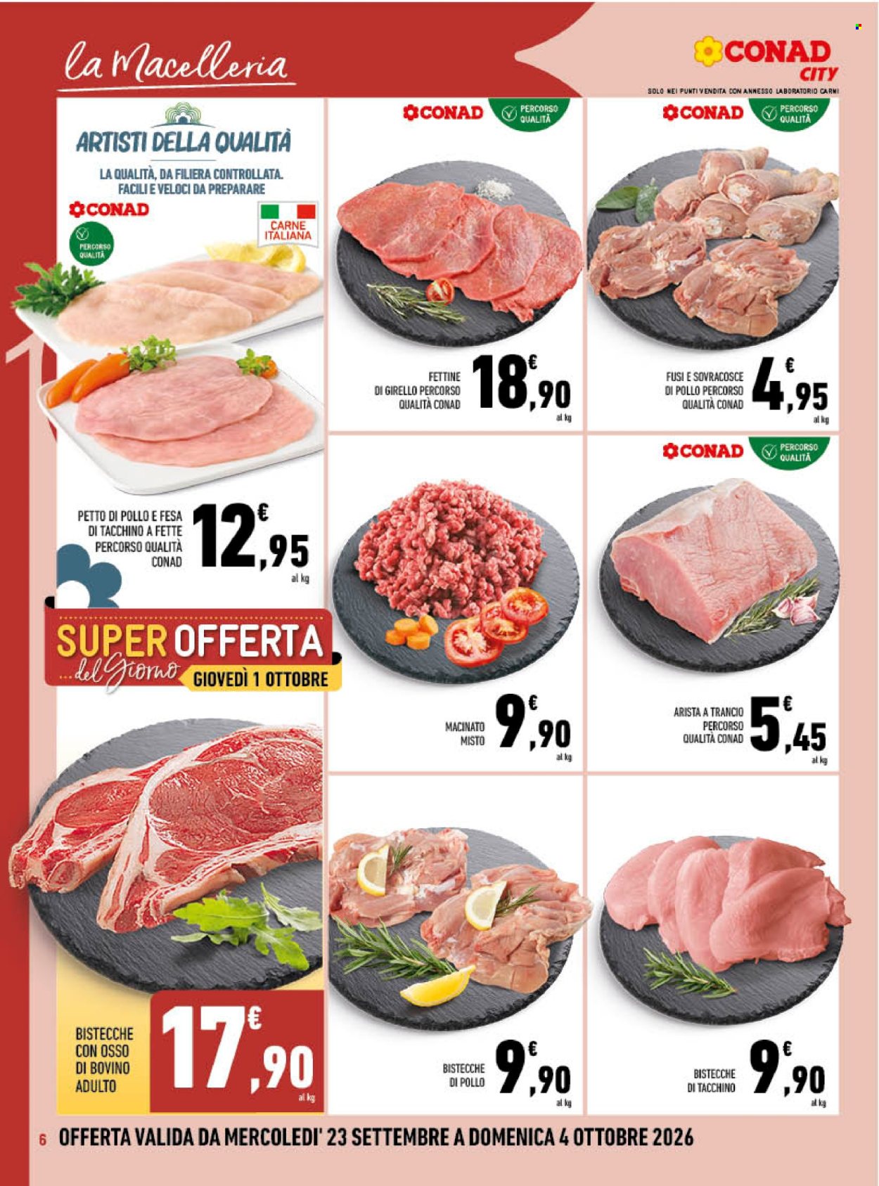 Volantino Conad - 23/9/2026 - 4/10/2026. Pagina 6