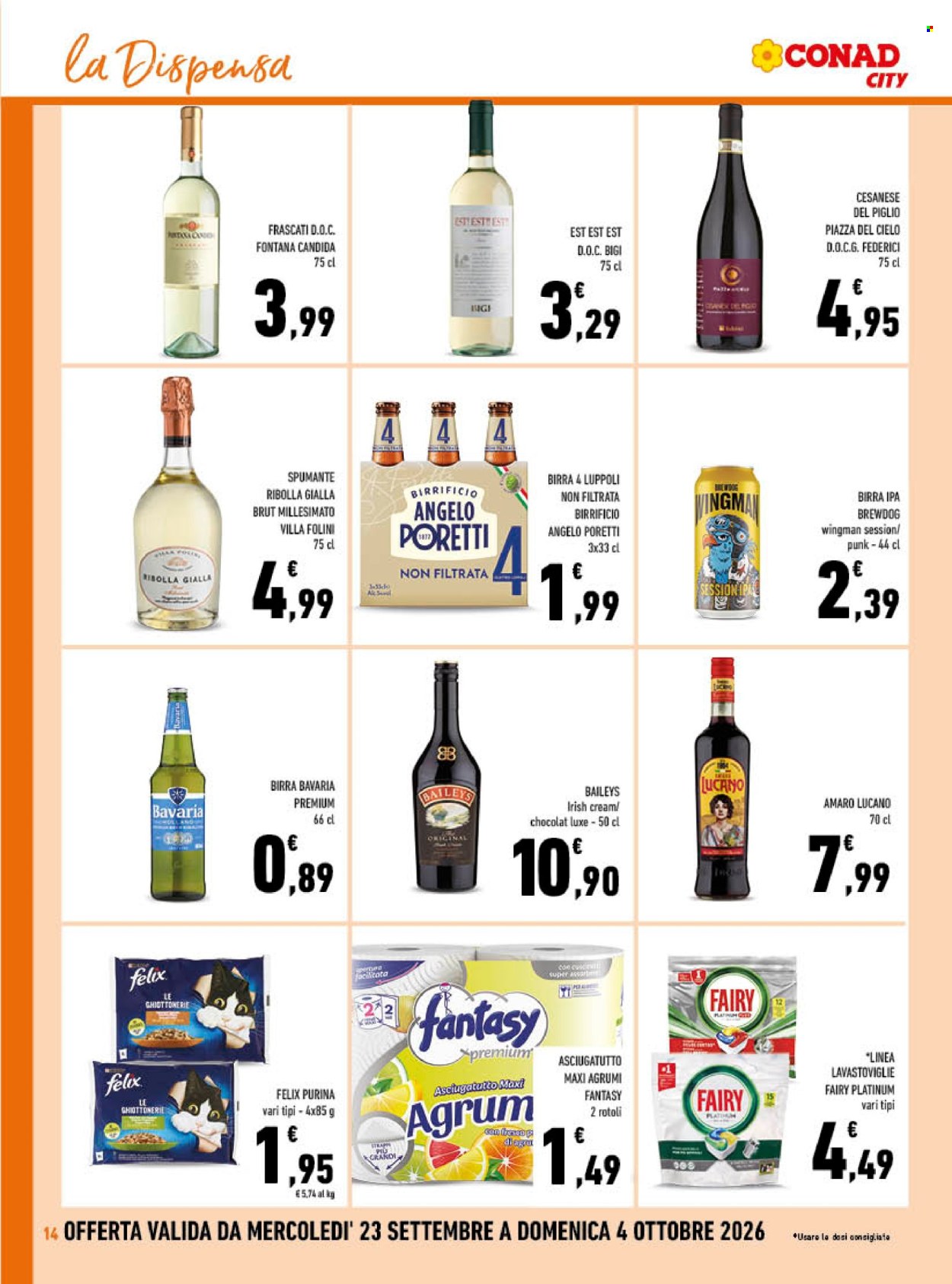 Volantino Conad - 23/9/2026 - 4/10/2026. Pagina 14