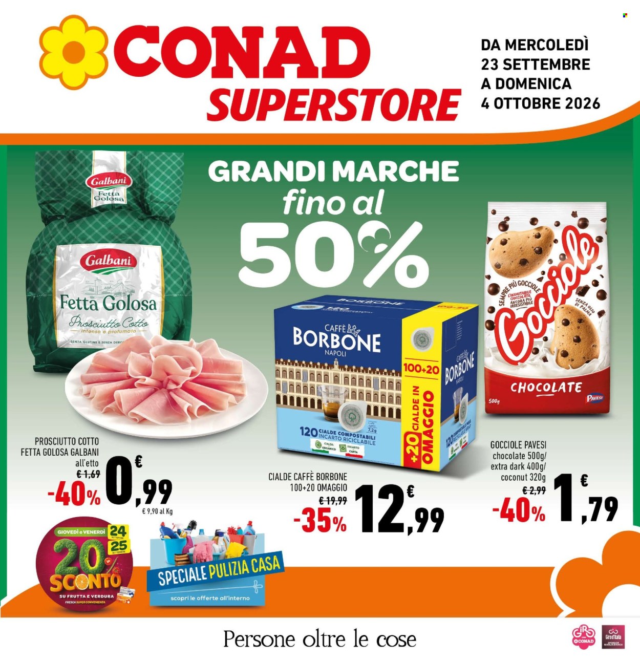 Volantino Conad Superstore - 23/9/2026 - 3/10/2026. Pagina 1