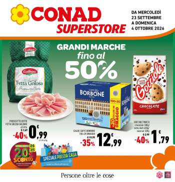Volantino Conad Superstore - 23/9/2026 - 3/10/2026.