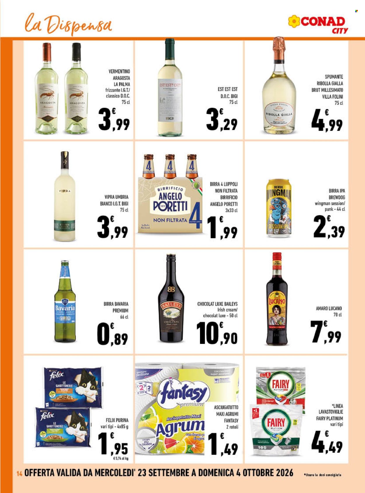 Volantino Conad - 23/9/2026 - 4/10/2026. Pagina 14