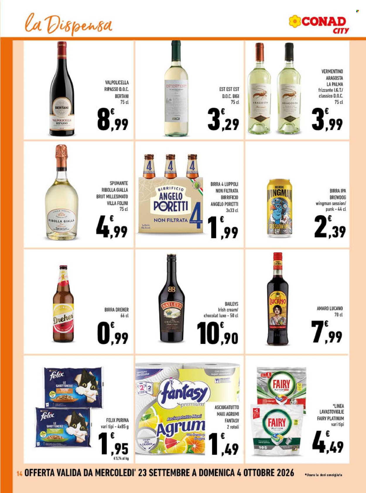 Volantino Conad - 23/9/2026 - 4/10/2026. Pagina 14