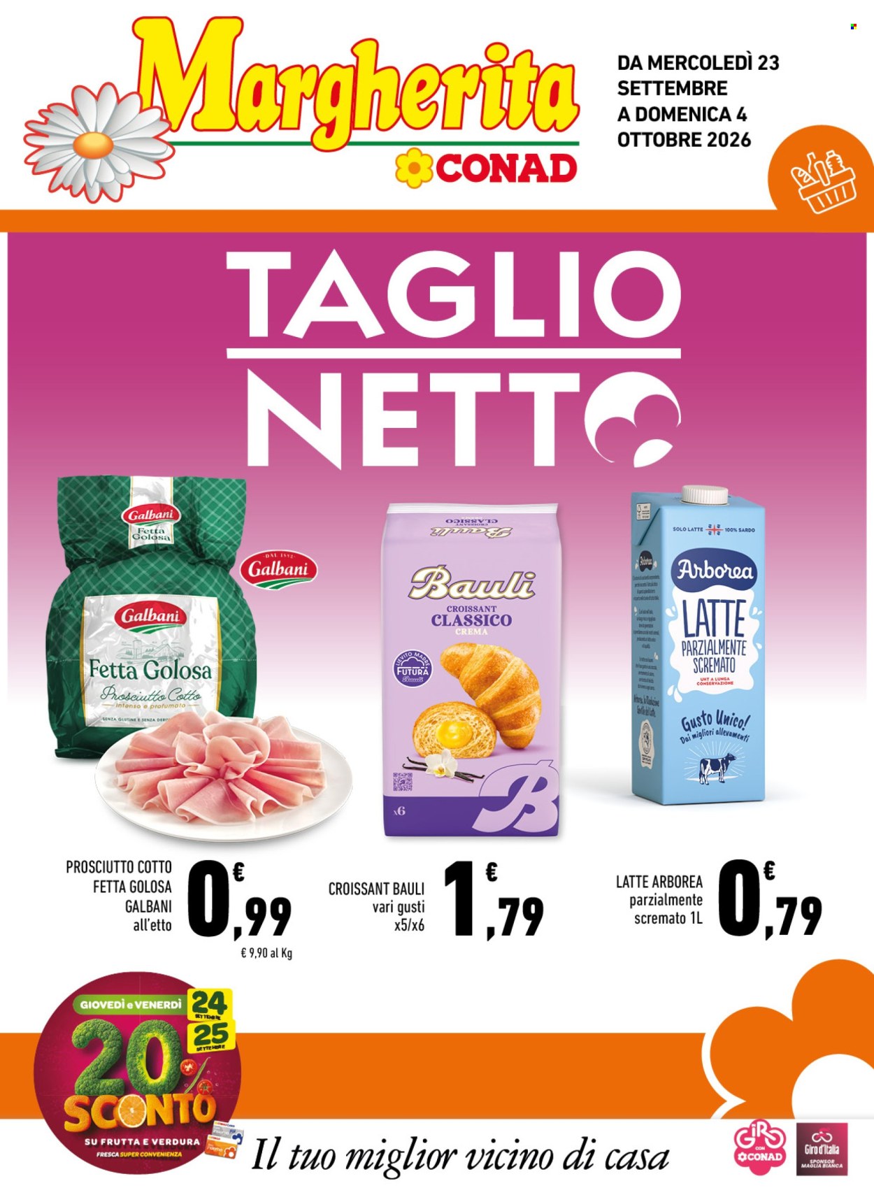 Volantino Margherita Conad - 23/9/2026 - 3/10/2026. Pagina 1