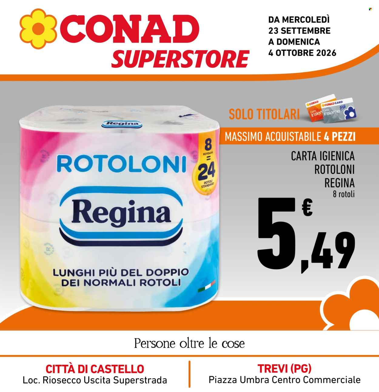 Volantino Conad Superstore - 23/9/2026 - 4/10/2026. Pagina 1