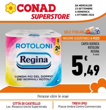 Volantino Conad Superstore - 23/9/2026 - 4/10/2026.
