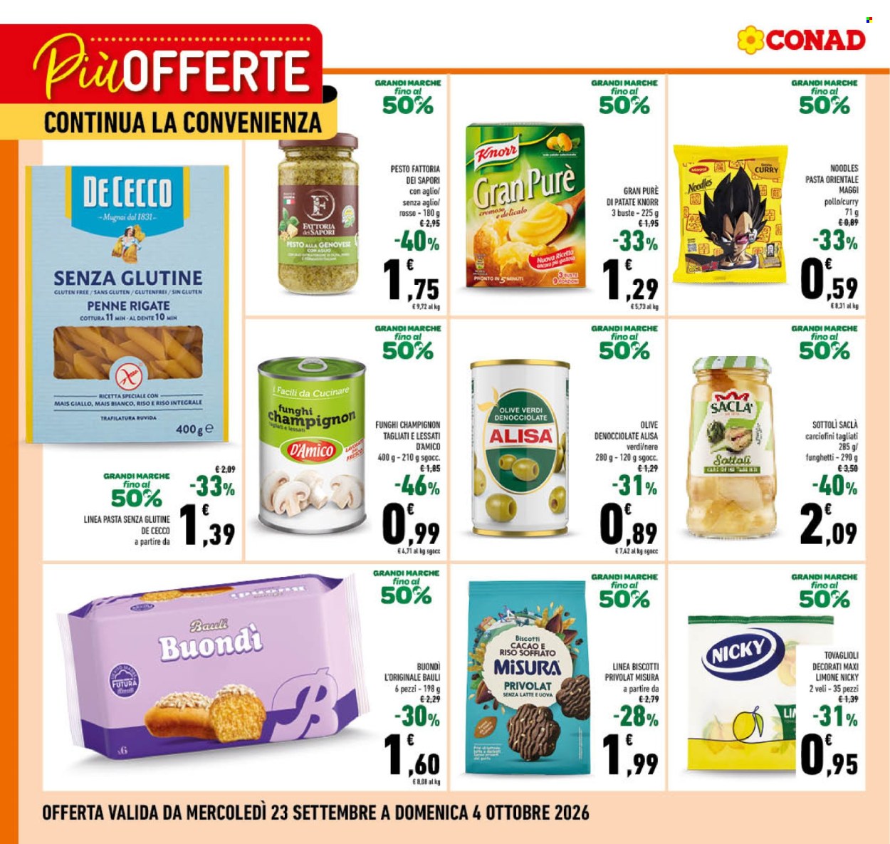 Volantino Conad - 23/9/2026 - 4/10/2026. Pagina 1
