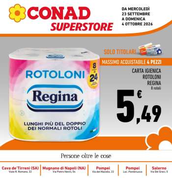 Volantino Conad Superstore - 23/9/2026 - 4/10/2026.