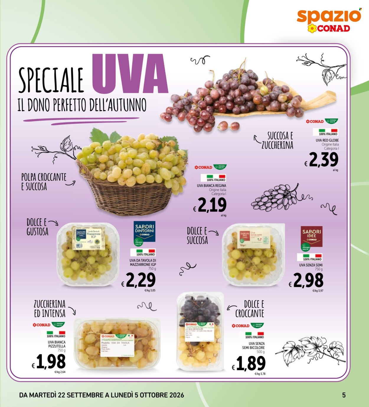 Volantino Spazio Conad - 22/9/2026 - 5/10/2026. Pagina 5