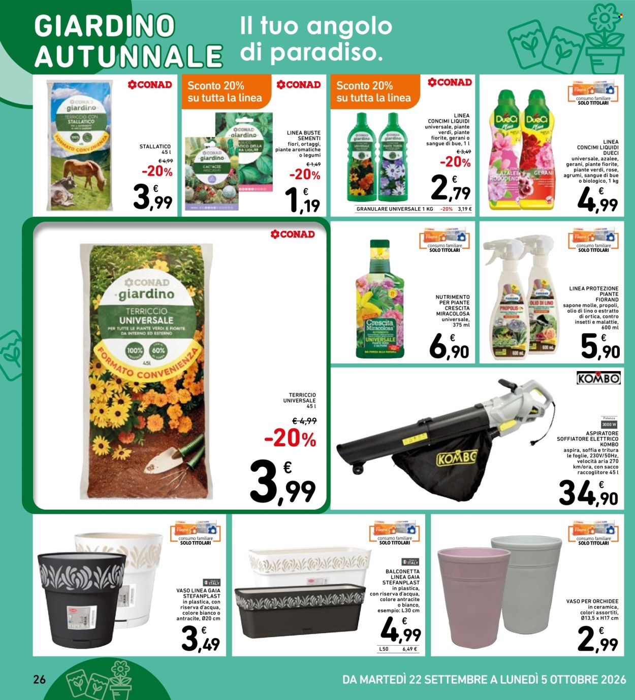 Volantino Spazio Conad - 22/9/2026 - 5/10/2026. Pagina 26