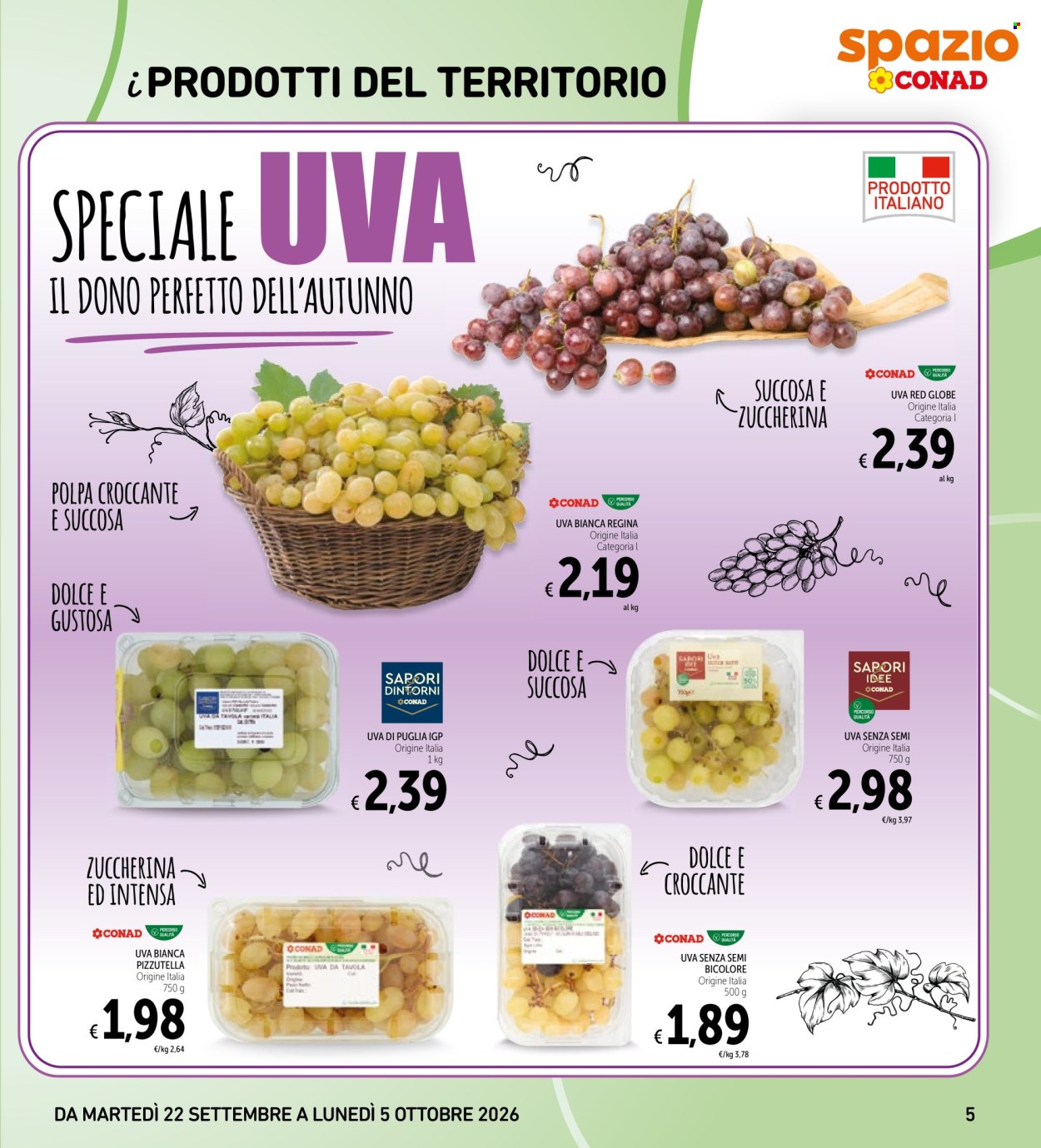 Volantino Conad - 22/9/2026 - 5/10/2026. Pagina 5