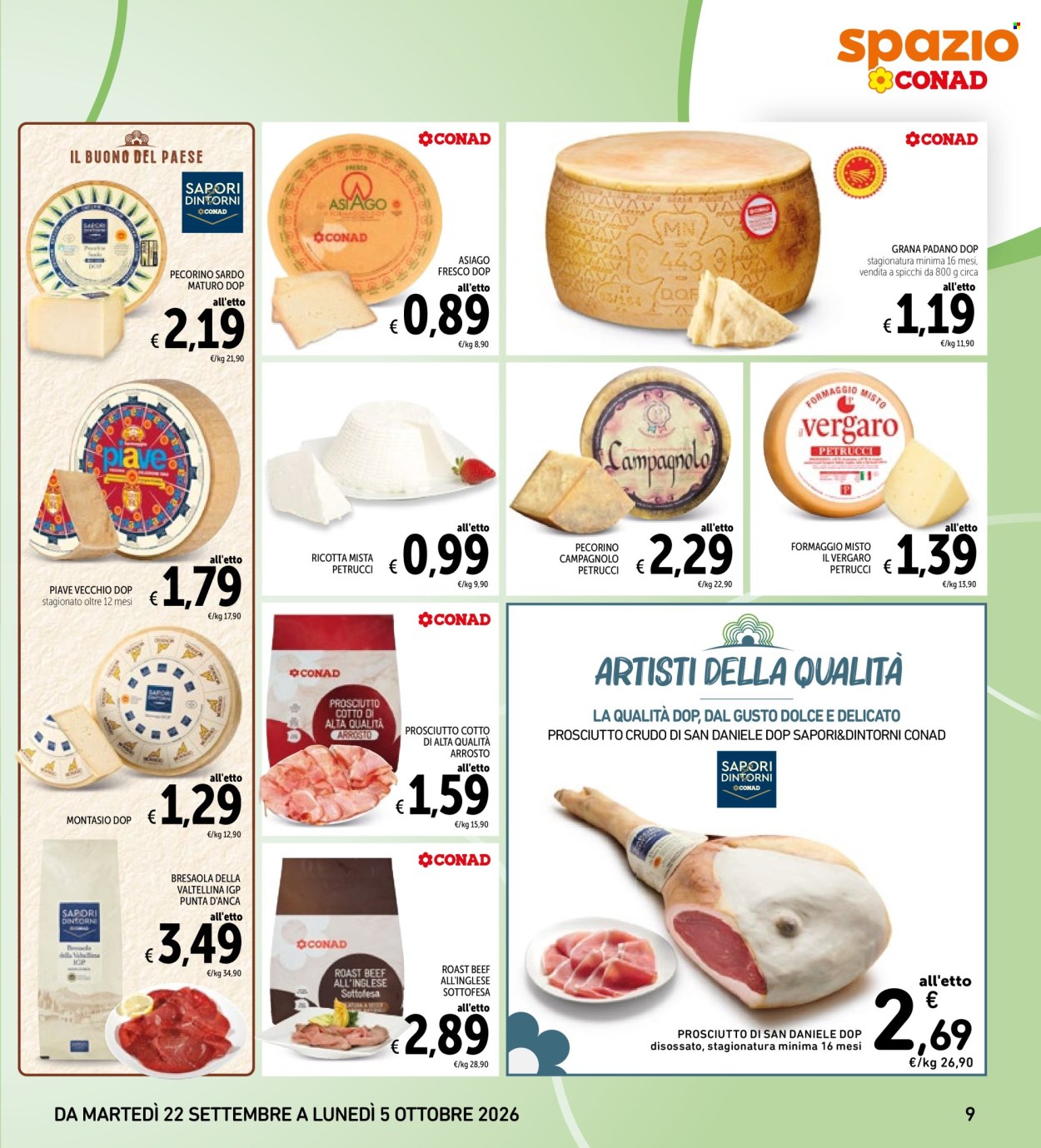 Volantino Conad - 22/9/2026 - 5/10/2026. Pagina 9
