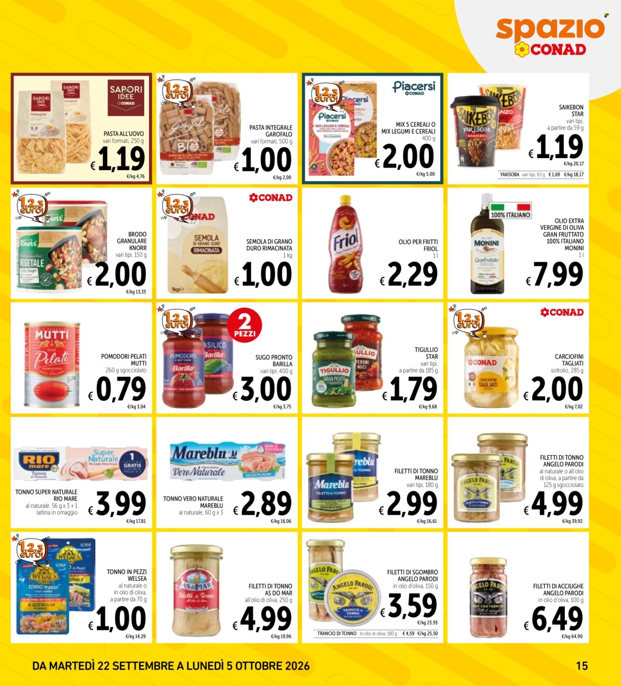 Volantino Conad - 22/9/2026 - 5/10/2026. Pagina 15