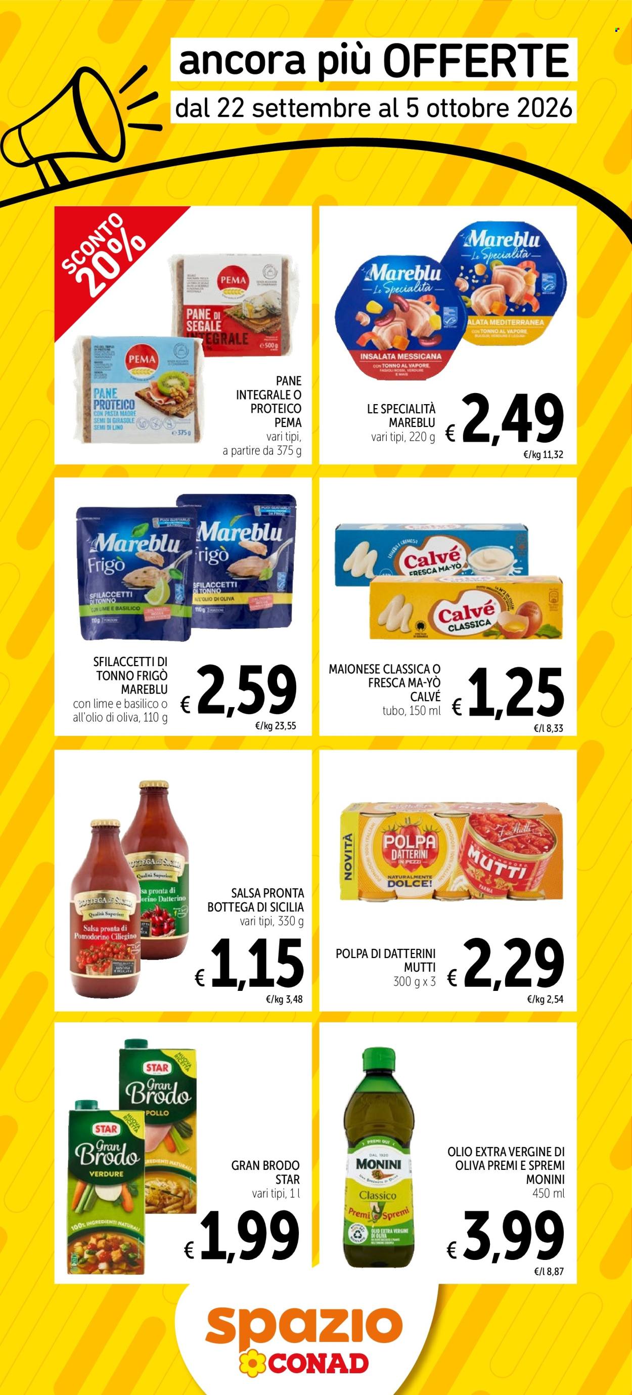 Volantino Spazio Conad - 22/9/2026 - 5/10/2026. Pagina 1