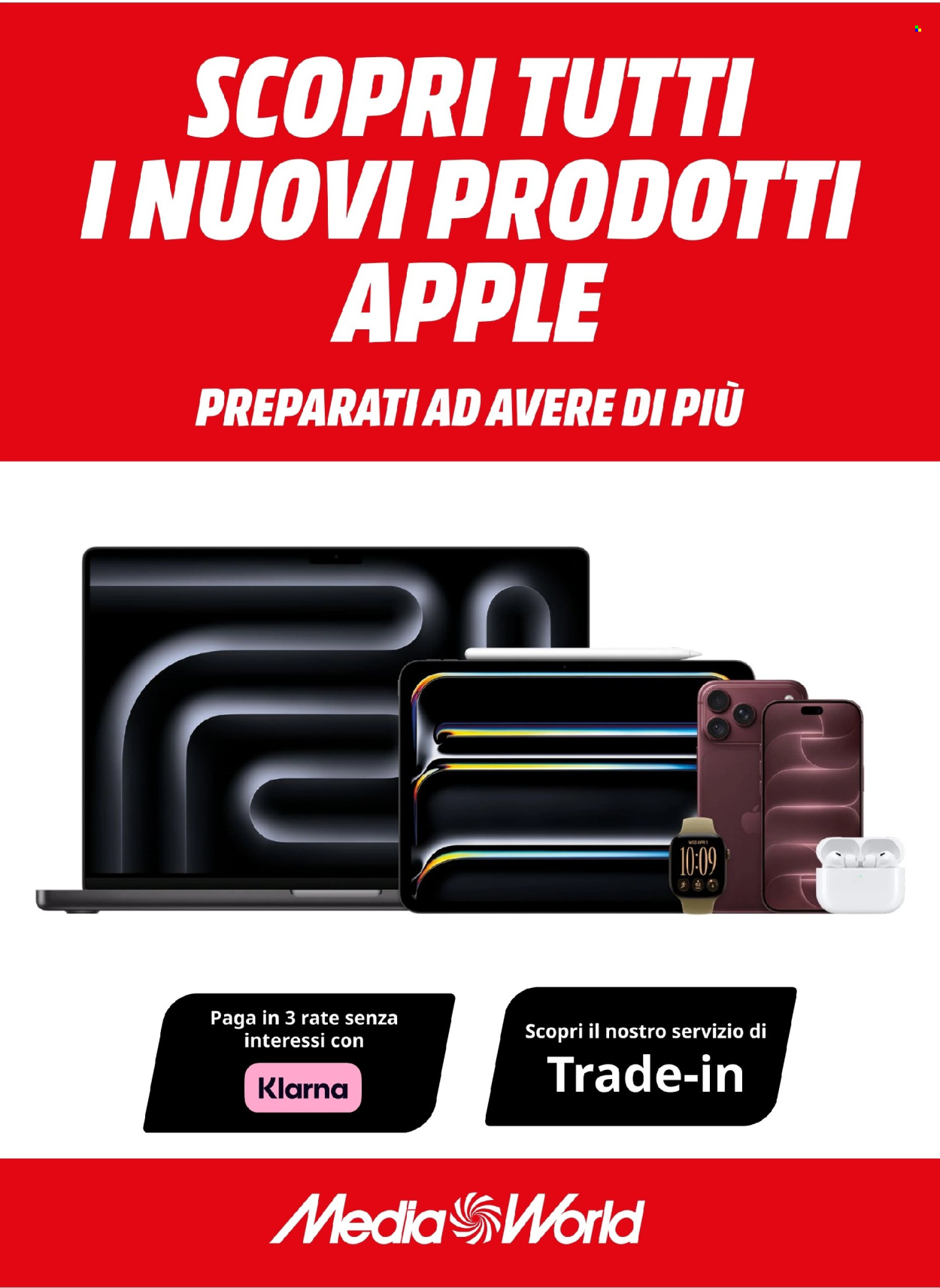Volantino MediaWorld - 10/9/2026 - 15/10/2026. Pagina 1