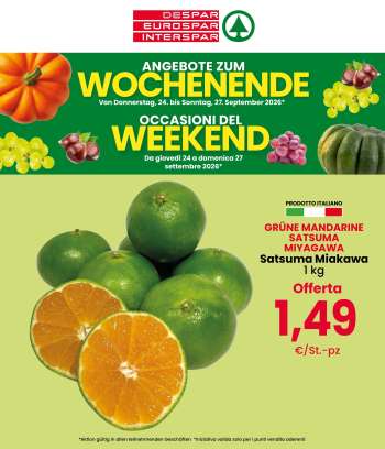 Volantino Despar - 24/9/2026 - 27/9/2026.