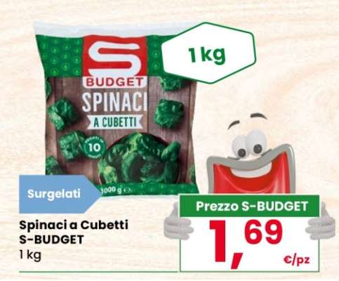 Spinaci a Cubetti S-BUDGET